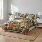 Jeep Skeleton Personalized Quilted Bedding Set