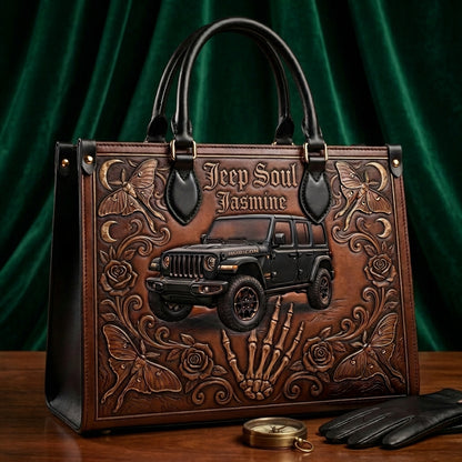 Jeep Soul Personalized Leather Bag + Free Wallet