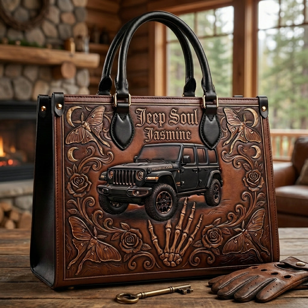 Jeep Soul Personalized Leather Bag + Free Wallet