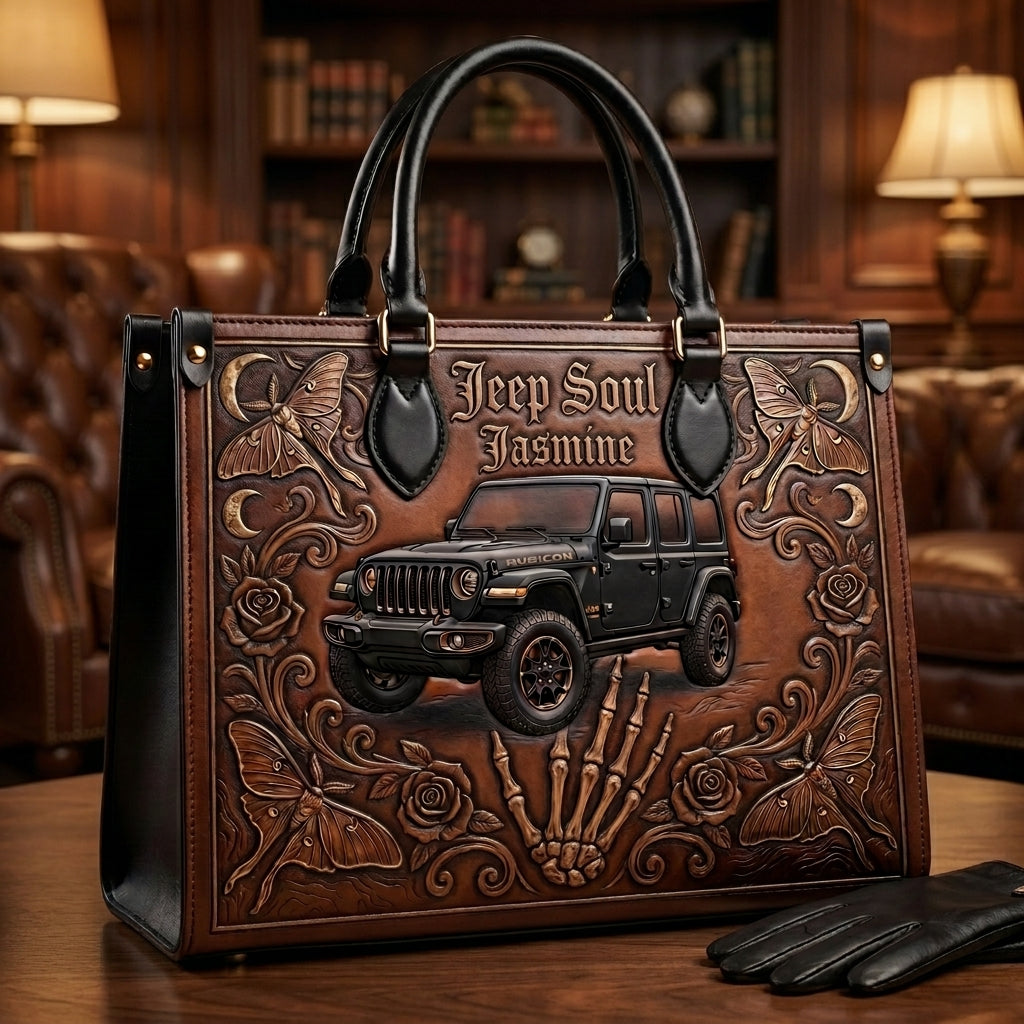 Jeep Soul Personalized Leather Bag + Free Wallet
