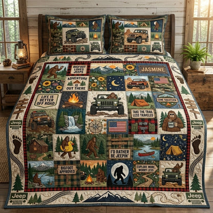 Bigfoot Approved Personalized Quilted Bedding Set