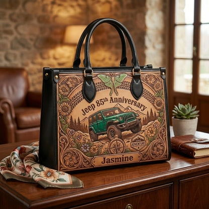 Jeep 85th Anniversary V3 Personalized Leather Bag + Free Wallet