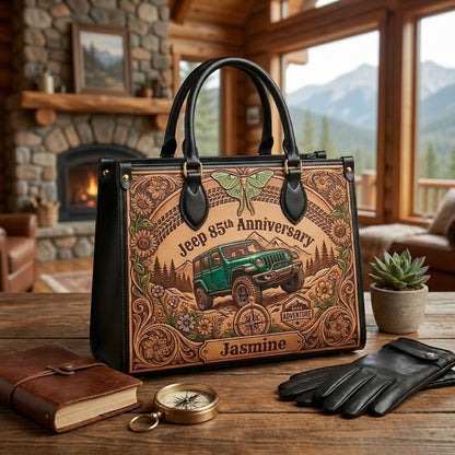 Jeep 85th Anniversary V3 Personalized Leather Bag + Free Wallet