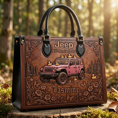Jeep 85th Anniversary V2 Personalized Leather Bag + Free Wallet