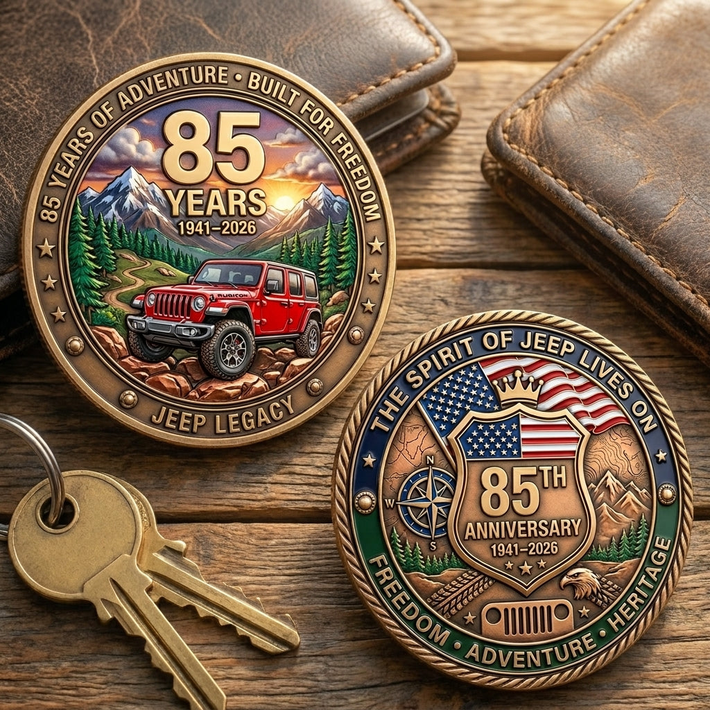 Jeep 85th Anniversary Commemorative Keepsake Coin