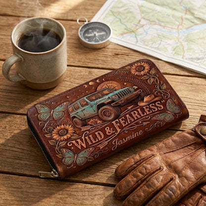 Wild & Fearless Personalized Leather Bag + Free Wallet