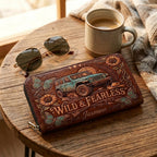 Wild & Fearless Personalized Leather Bag + Free Wallet