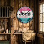Jeep Girl Since 1941 Wooden Clock