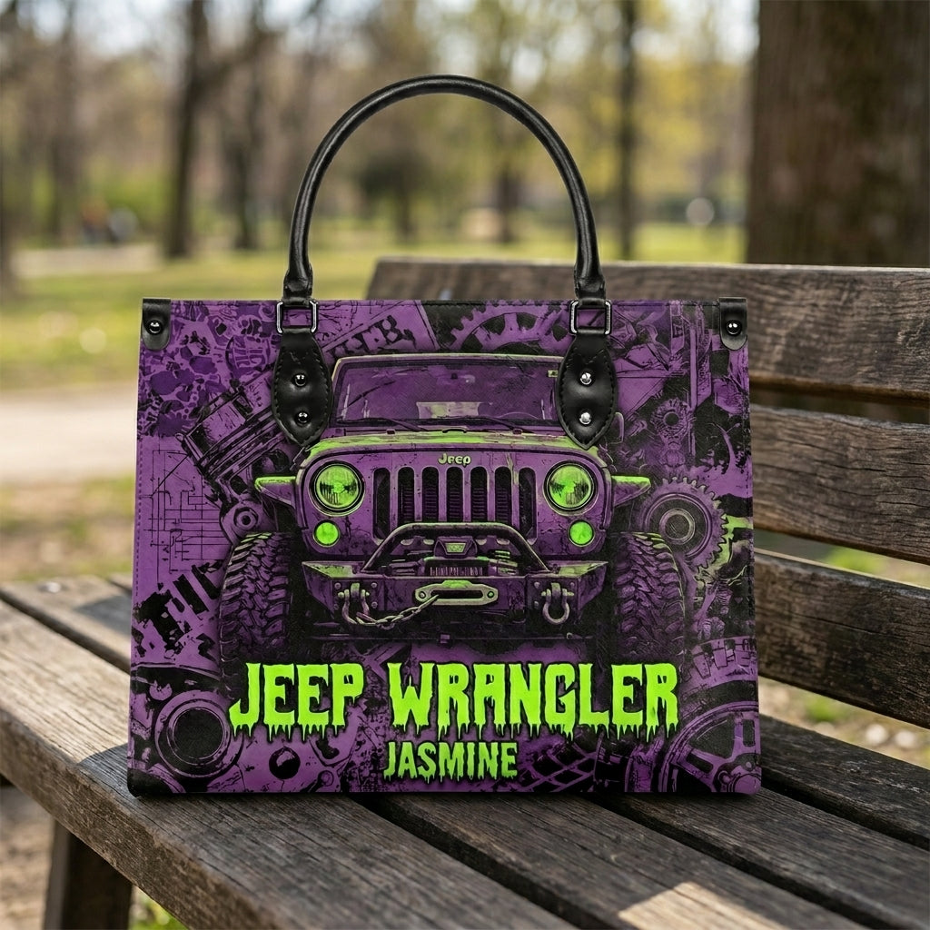Jeep Wrangler Personalized Leather Bag + Free Wallet