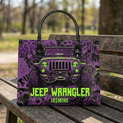 Jeep Wrangler Personalized Leather Bag + Free Wallet