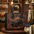 Jeep Hair Don't Care Personalized Leather Bag + Free Wallet