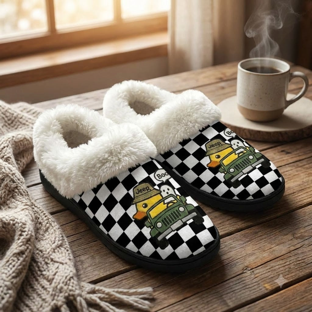 Duck Duck Boo Warm House Slippers
