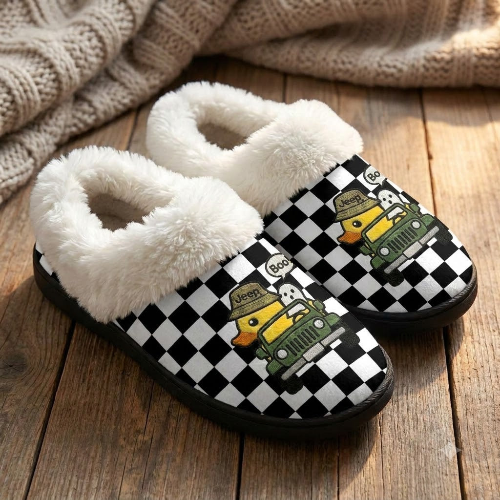 Duck Duck Boo Warm House Slippers