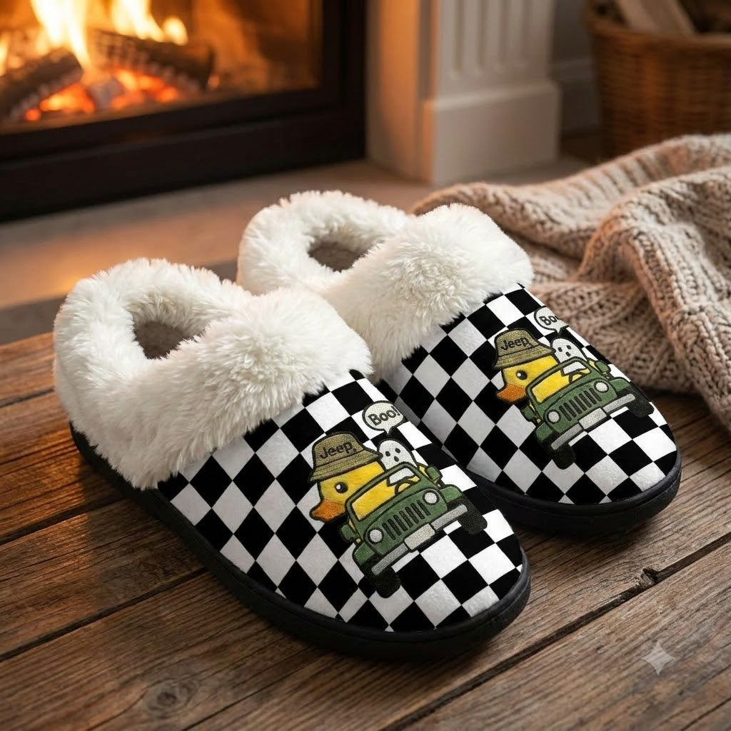 Duck Duck Boo Warm House Slippers