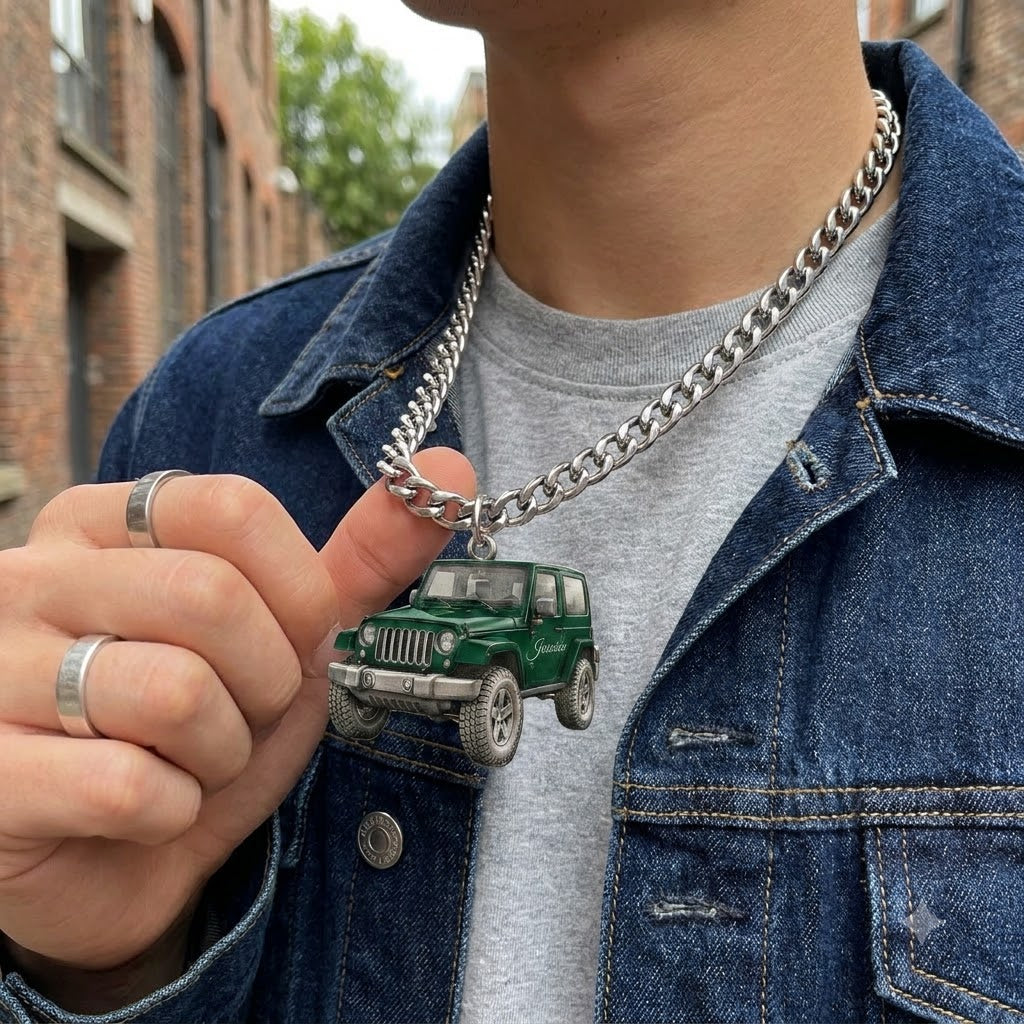 Jeep Personalized Necklace