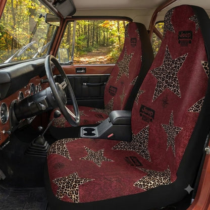 Western Leopard Star Jeep Car Seat Covers