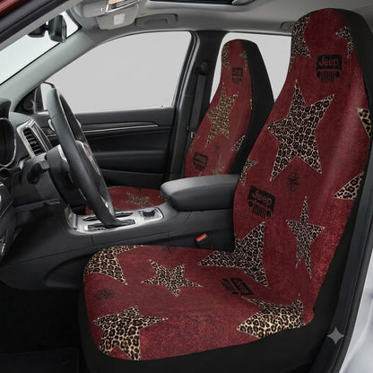 Western Leopard Star Jeep Car Seat Covers
