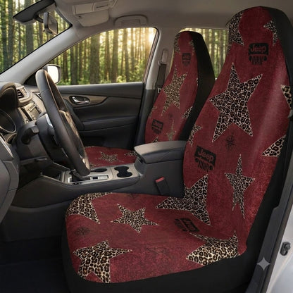 Western Leopard Star Jeep Car Seat Covers