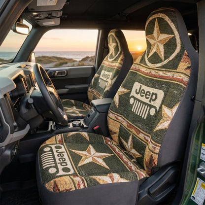 Rustic Southwestern Jeep & Star Adventure Car Seat Covers