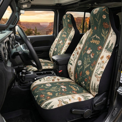 Boho Floral, Daisy & Mountain Adventure Car Seat Covers