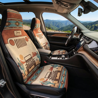 Southwestern Jeep, Cactus & Desert Adventure Car Seat Covers