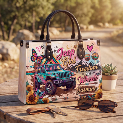 [Free delivery] Freedom On Wheels Personalized Leather Bag + FREE Wallet