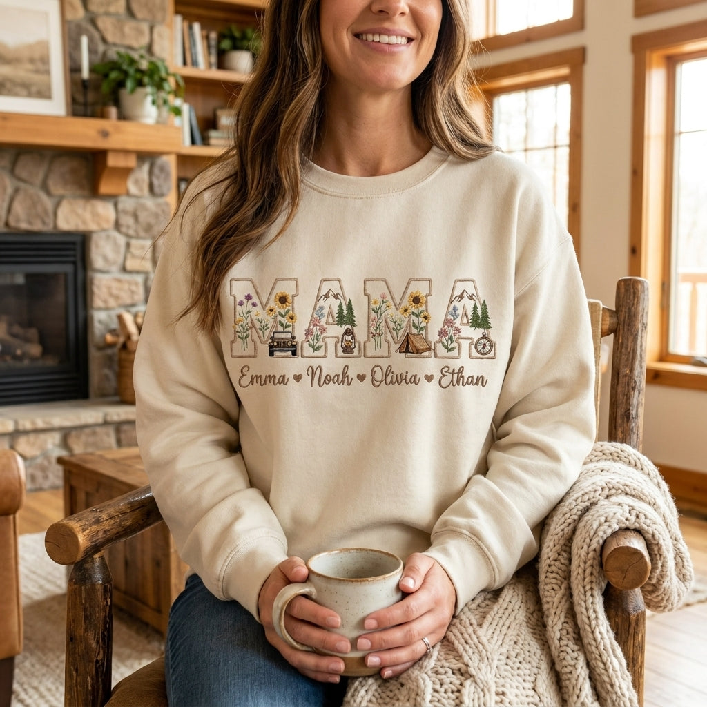 Jeep Mama Embroidered Personalized Sweatshirt