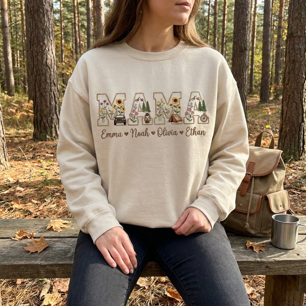 Jeep Mama Embroidered Personalized Sweatshirt
