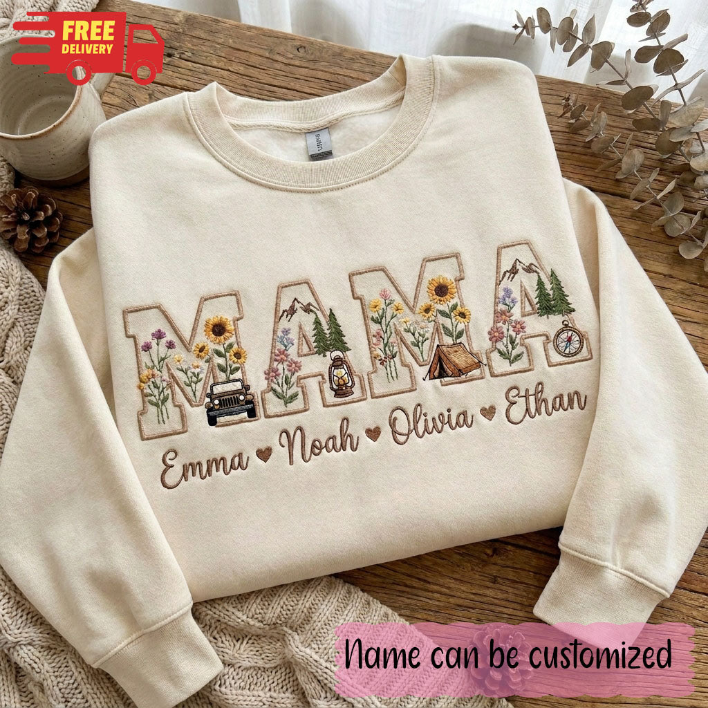 Jeep Mama Embroidered Personalized Sweatshirt