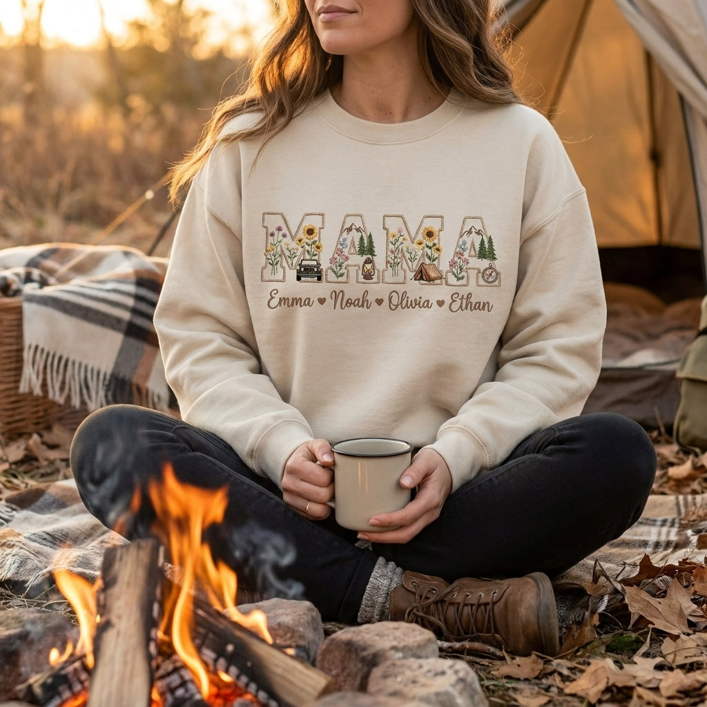 Jeep Mama Embroidered Personalized Sweatshirt