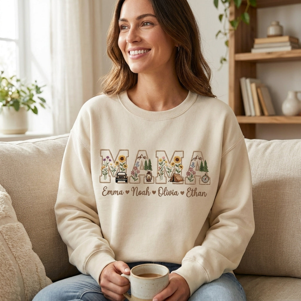 Jeep Mama Embroidered Personalized Sweatshirt