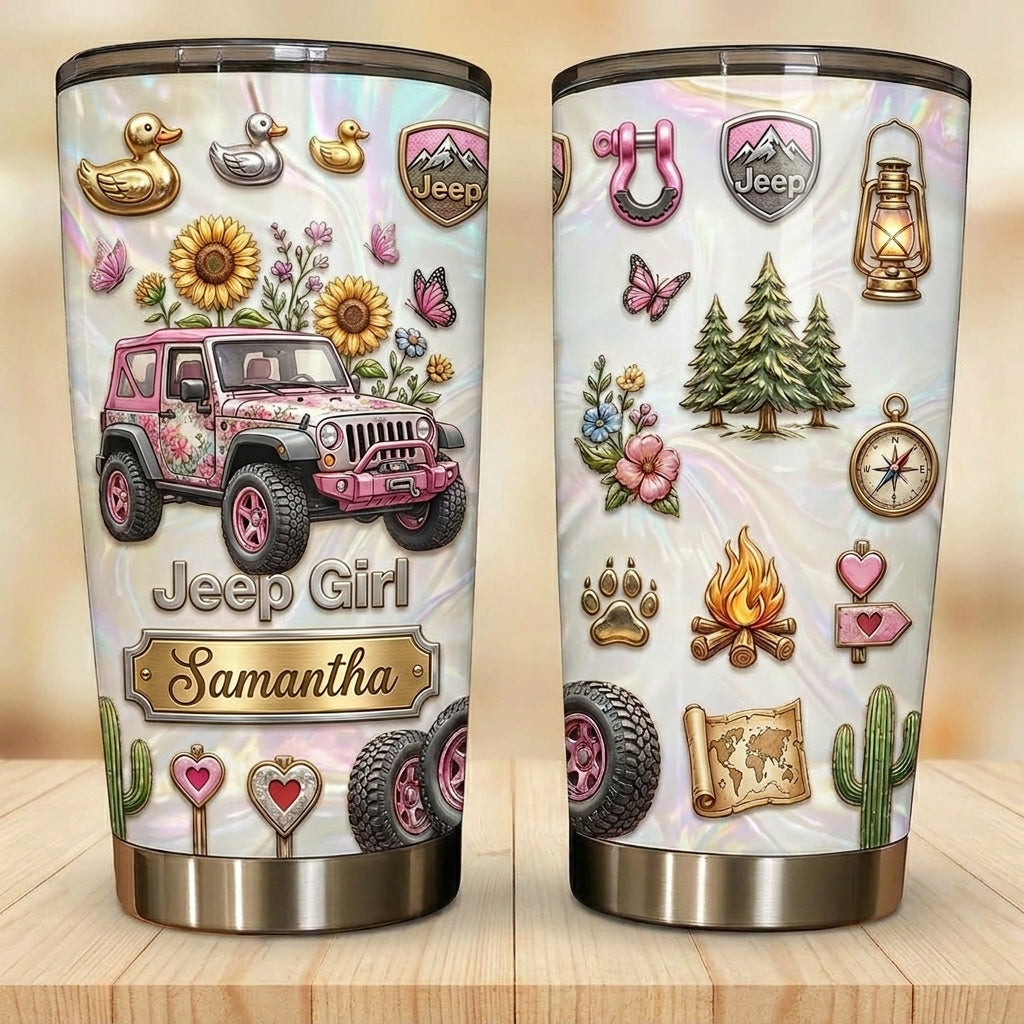 Jeep Girl Era Personalized Tumbler 20oz