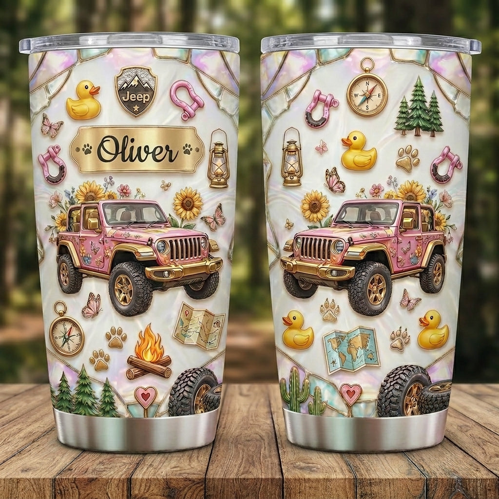Jeep Girl Energy Personalized Tumbler 20oz