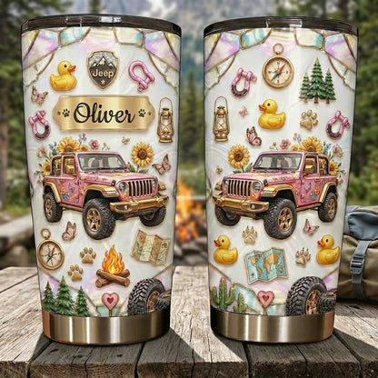 Jeep Girl Energy Personalized Tumbler 20oz