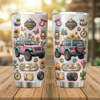 Jeeping Is My Therapy Personalized Tumbler 20oz