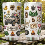 Floral Jeep Personalized 20oz Tumbler