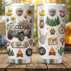 Floral Jeep Personalized 20oz Tumbler