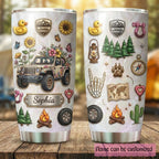 Floral Jeep Personalized 20oz Tumbler