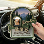 My Therapy Has Four Wheels Personalized Acrylic Car Visor Clip