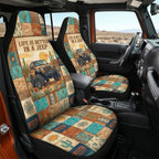 Life Is Better In A Jeep Native Pattern Car Seat Cover