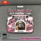 Jeep Girl Adventure Personalized Acrylic Car Visor Clip
