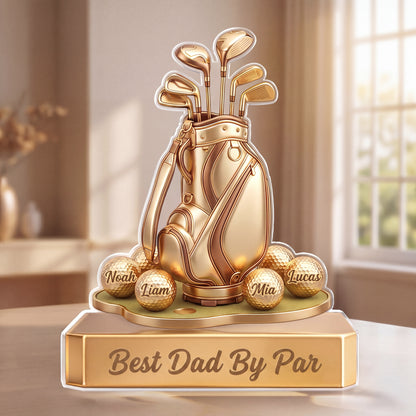 Best Dad Ever Sport Collection Personalized Custom Acrylic Plaque