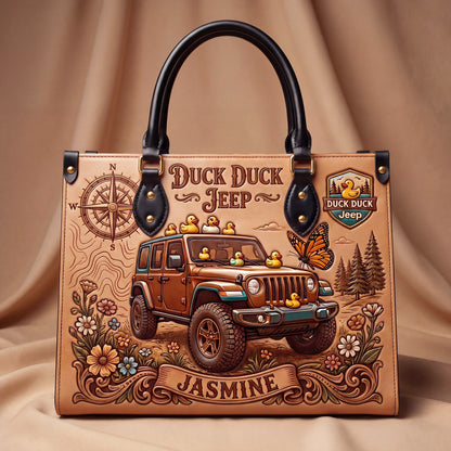 Duck Duck Jeep Personalized Leather Bag + FREE Wallet