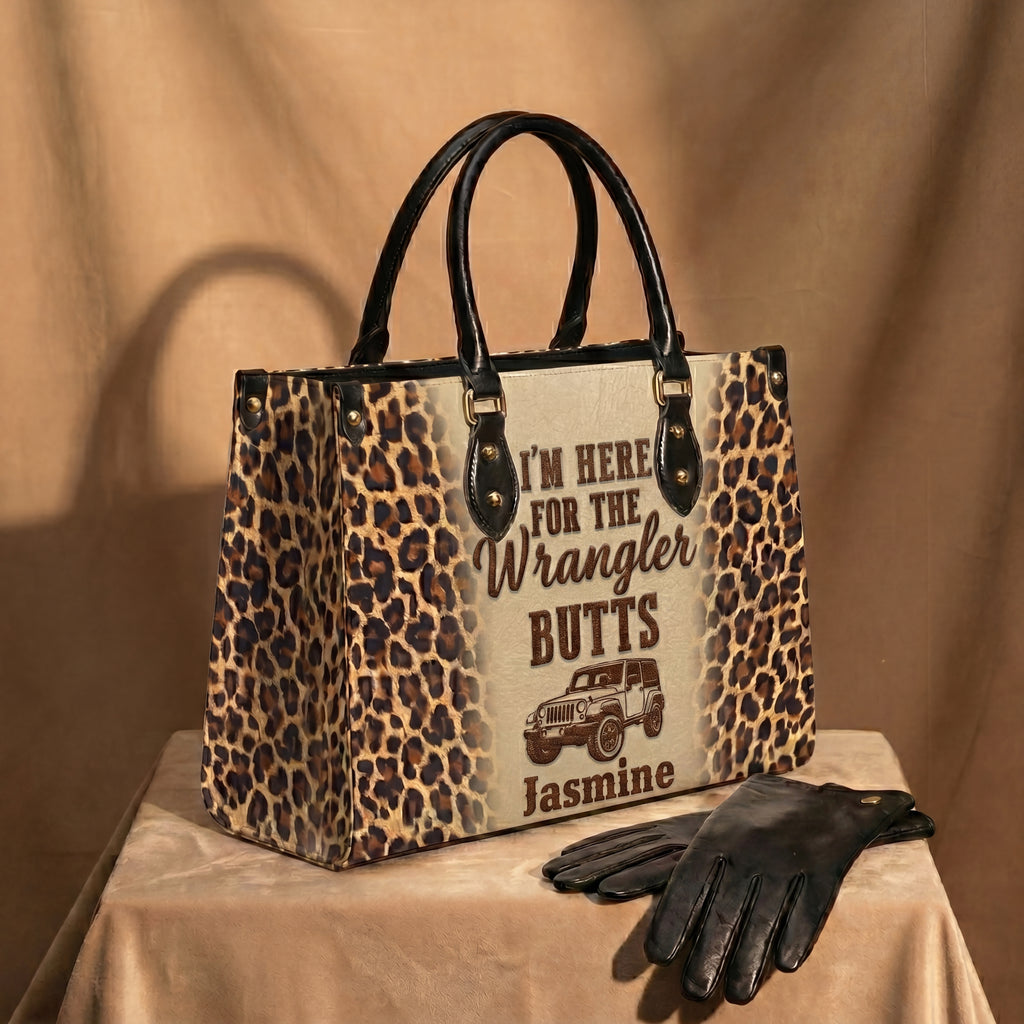 Wrangler Leopard Personalized Leather Bag