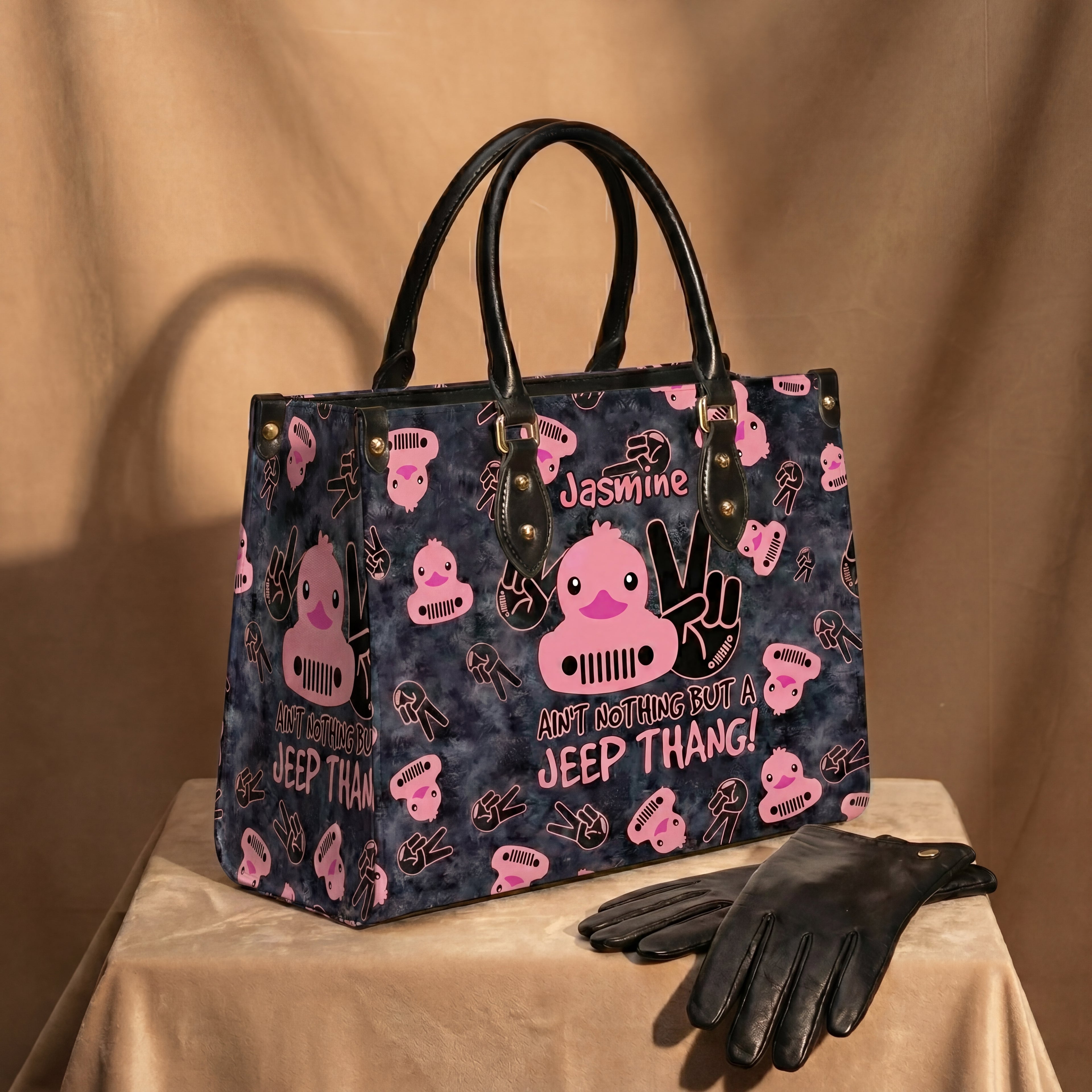 [Free delivery] Jeep Thang Personalized Leather Bag