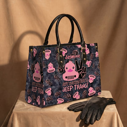 [Free delivery] Jeep Thang Personalized Leather Bag