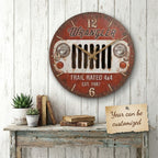 Wrangler Personalized  Wooden Clock