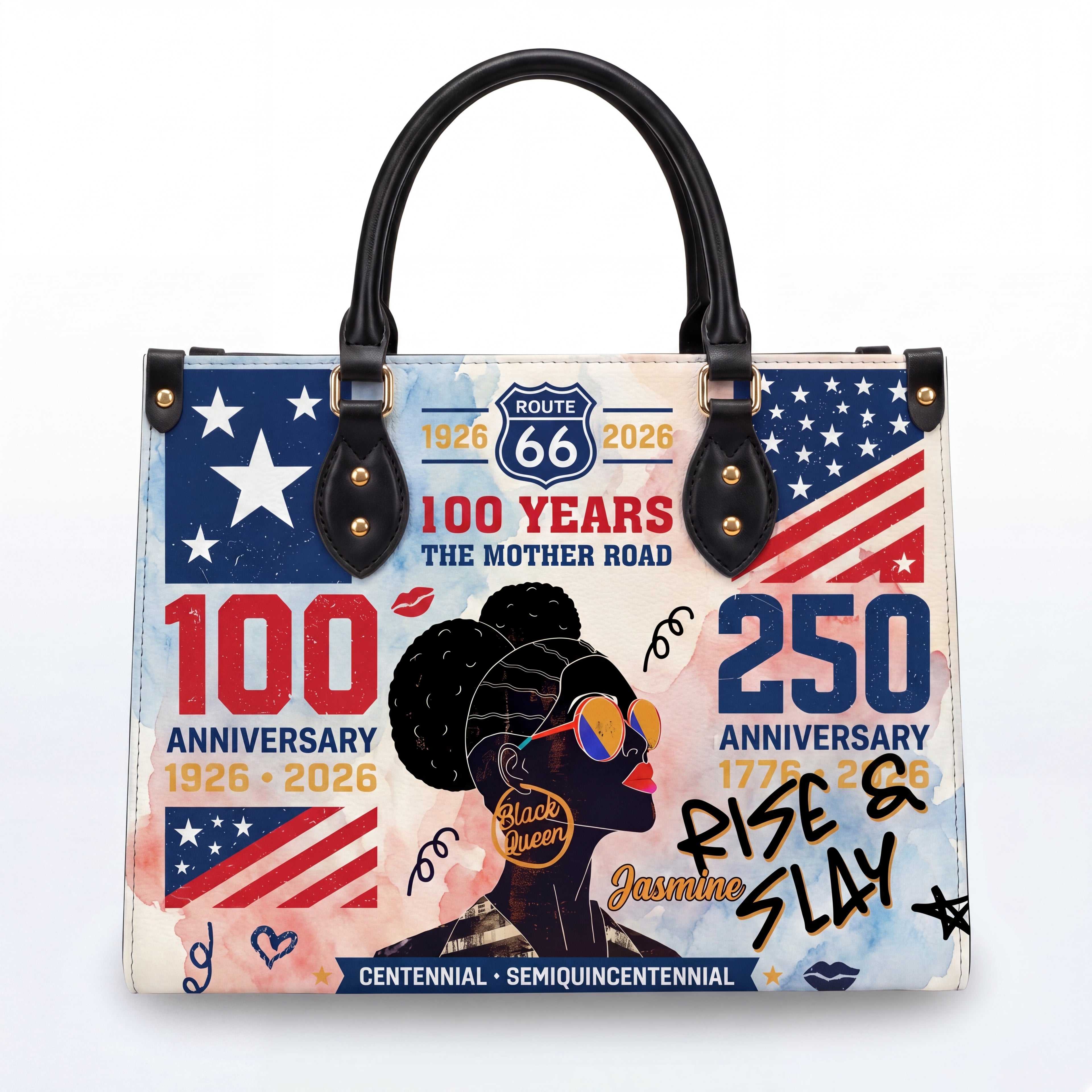 The Mother Road Personalized Leather Bag