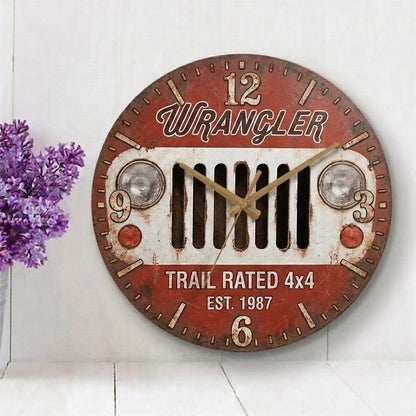 Wrangler Personalized  Wooden Clock