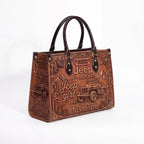 Jeep 85th Anniversary Personalized Leather Bag + Free Leather Wallet
